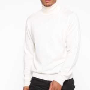 Pull à col roulé DeAngelo - Blanc
