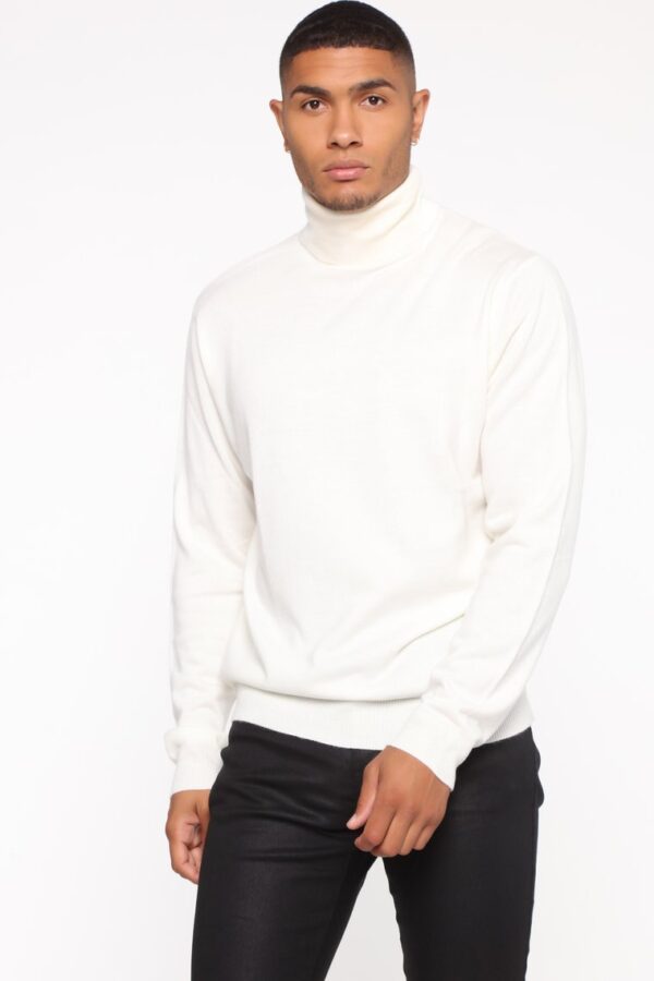 Pull à col roulé DeAngelo - Blanc