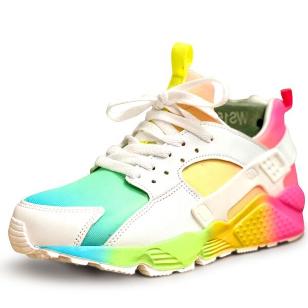 Chaussures de sport de marche colorées mixtes unisexes