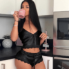 Ensembles de pyjama d'été en satin rose pyjama pour femmes Pyjamas sexy pour femmes
