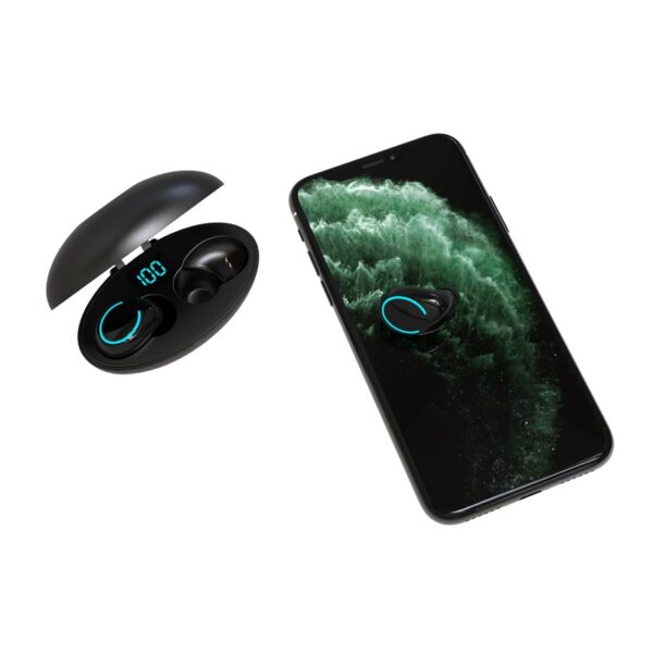 Écouteur de type C Écouteurs sans fil Bluetooth 5.0 avec étui de chargement sans fil Casque stéréo TWS étanche dans l'oreille Micro intégré - Image 6
