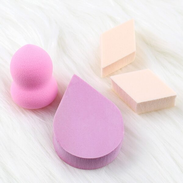 7 en 1 mélange de couleurs et la forme des outils de fabrication de cosmétiques pour le maquillage des bouffées d'éponge - Image 3
