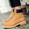 Coupe haute pas cher prix élégant hommes et femmes bottes de travail hommes femmes bottines décontractées - Image 4
