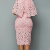 Nouveau modèle de vêtements d'été femmes robes en dentelle à col rond - Image 3