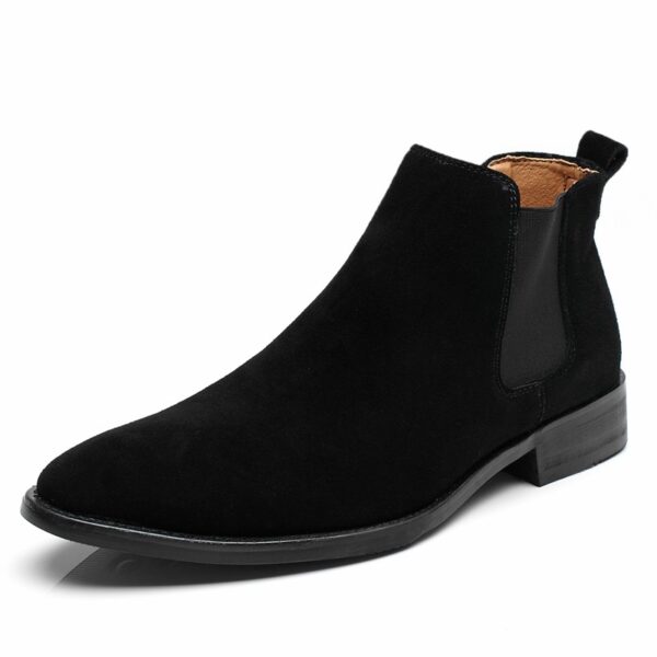 botte Chelsea décontractée, bottines, chaussures en cuir pour hommes - ORIGINALE - Image 2