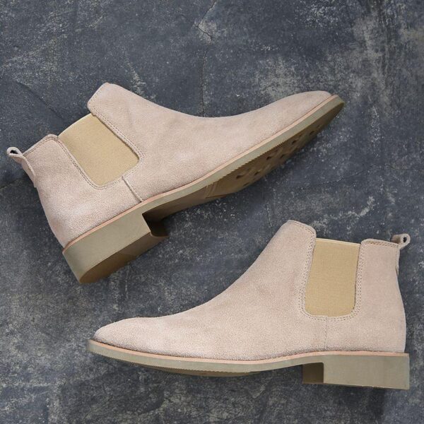 botte Chelsea décontractée, bottines, chaussures en cuir pour hommes - ORIGINALE - Image 3