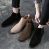 botte Chelsea décontractée, bottines, chaussures en cuir pour hommes - ORIGINALE