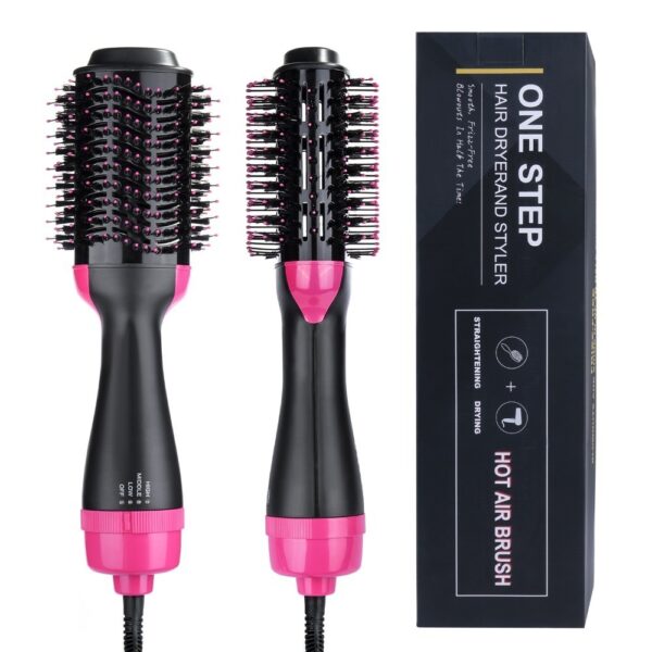 Sèche-cheveux 1000W Brosse à Air chaud Styler et Volumiseur Lisseur Cheveux Bigoudi Peigne Rouleau Une Étape Électrique Ion Sèche-Cheveux Brosse - Image 6