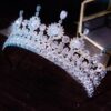Accessoires de cheveux de mariage fantaisie faits à la main brillant strass couronnes de mariée diadèmes