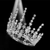Accessoires de cheveux de mariage fantaisie faits à la main brillant strass couronnes de mariée diadèmes - Image 5
