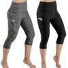 Femmes Yoga Capris Power Flex Pantalon de course Leggings d'entraînement
