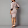 Robe crayon creuse à manches trois quarts Hao Baby Urban Fashion pour dames - Image 4