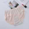 Sous-vêtements en graphène sans couture pour femmes East Gate Plaid Underwear Slip femme taille moyenne en dentelle - Image 5