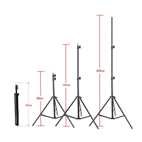 Flash Set 50x70cm lumière photographie Studio Photo photographique boîte souple Kits d'équipement d'éclairage Studio Photo avec trépied 200cm - Image 3