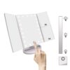 Miroir cosmétique électrique avec lumière 180D miroir de courtoisie rotatif 21 lumières LED 3X 2X 1 miroir de maquillage - Image 2