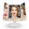 Miroir cosmétique électrique avec lumière 180D miroir de courtoisie rotatif 21 lumières LED 3X 2X 1 miroir de maquillage