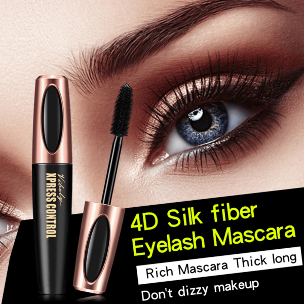 VIBELY allongement des cils séchage rapide longue durée étanche 4D Fiber noir épais Curling XPRESS CONTROL Mascara