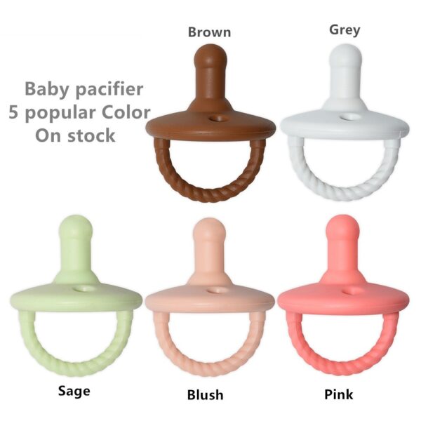 Sucette bébé moderne bio sucette sucette bébé sucette silicone - Image 5