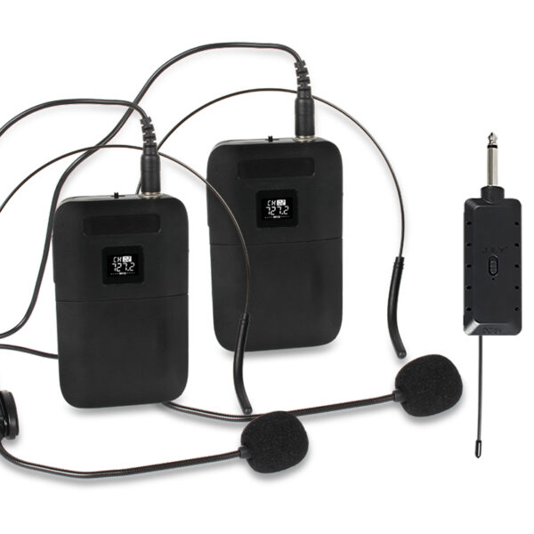 DOGDE TM, Microphone sans fil universel Clip sur microphone Microphone audio professionnel VHF