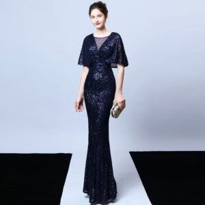TALHYS Femmes élégantes paillettes longue sirène robe de demoiselle d'honneur formelle robes de soirée de luxe