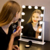 GOODYS Miroir de maquillage de vanité d'Hollywood éclairé par bureau de commande tactile d'écran avec des Blubs LED à intensité variable