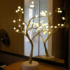 DHARM Blanc perle avec touche de chevet sans fil arbre lumière branche lampe de table luxe - Image 3