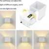 TX Ip65 Étanche Couloir Chambre Applique Murale Réglable Cube Led Jardin Porche Lumière 6w 12w Intérieur Extérieur Led Applique Murale - Image 3