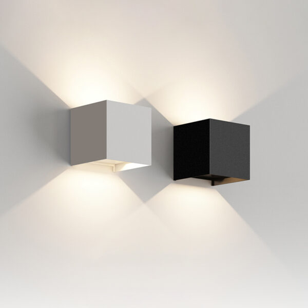 TX Ip65 Étanche Couloir Chambre Applique Murale Réglable Cube Led Jardin Porche Lumière 6w 12w Intérieur Extérieur Led Applique Murale
