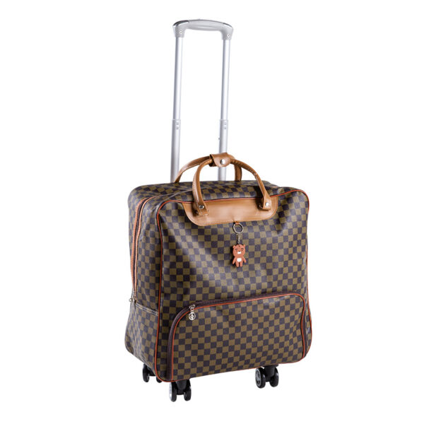 Ensemble de roulement de chariot de haute qualité PU cabine à main voyage valise pliable combinable sac de chariot à bagages sac de sport