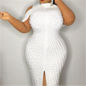 RULERS Robe blanche a reumite