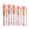 TELLME 10 pièces/ensemble professionnel marbrure poignée pinceaux de maquillage Portable fard à paupières lèvres maquillage pinceaux ensemble avec sac/baril outil de beauté - Image 3