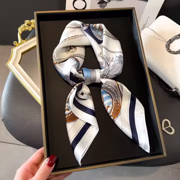 PHOENIX, Foulard en soie satinée pour femmes, élégant, luxe, haute qualité - Image 6