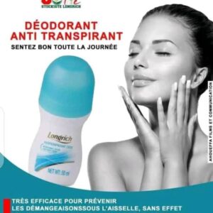 Antitranspirant et Déodorant Roll On Longrich Élimine les odeurs