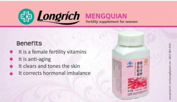Longrich Mengqian (supplément pour la fertilité féminine) - Image 2
